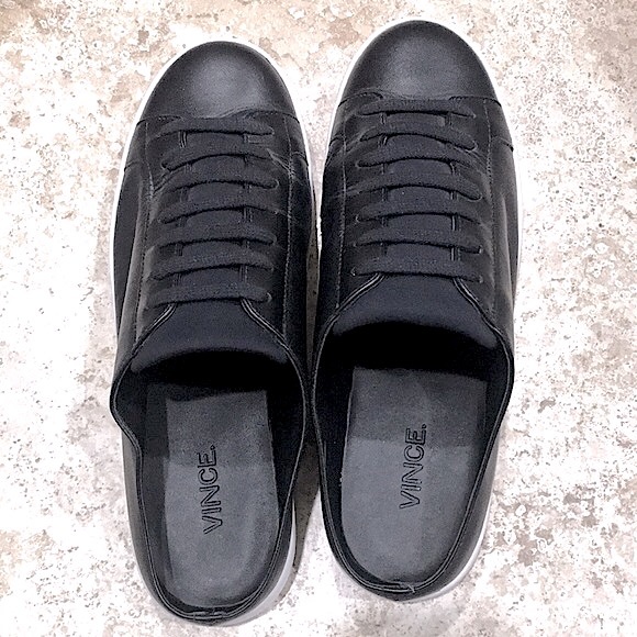 EUC VINCE leather slip on sneakers like new 6.5M - Picture 2 of 9